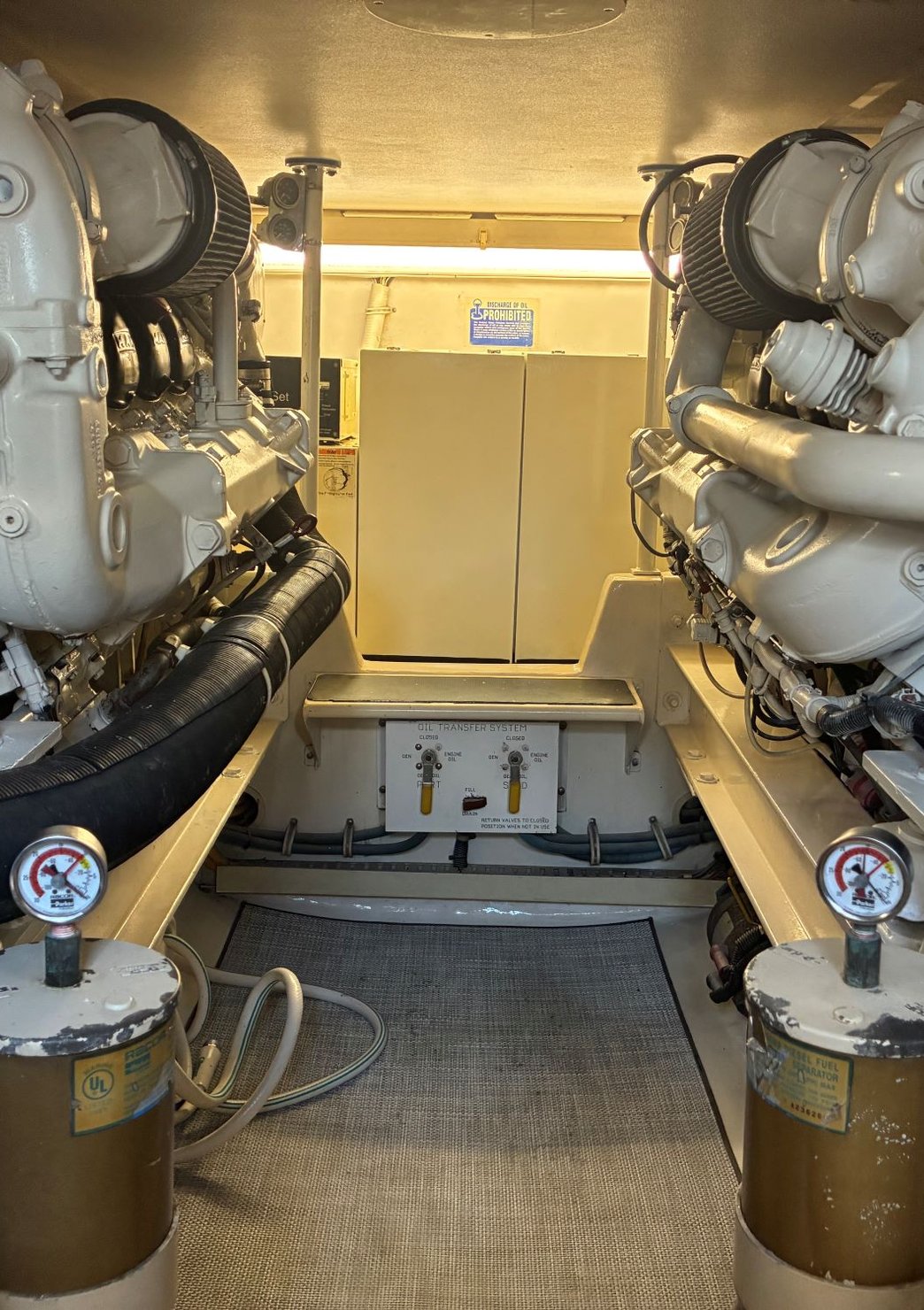 Boat getting worked on in garage